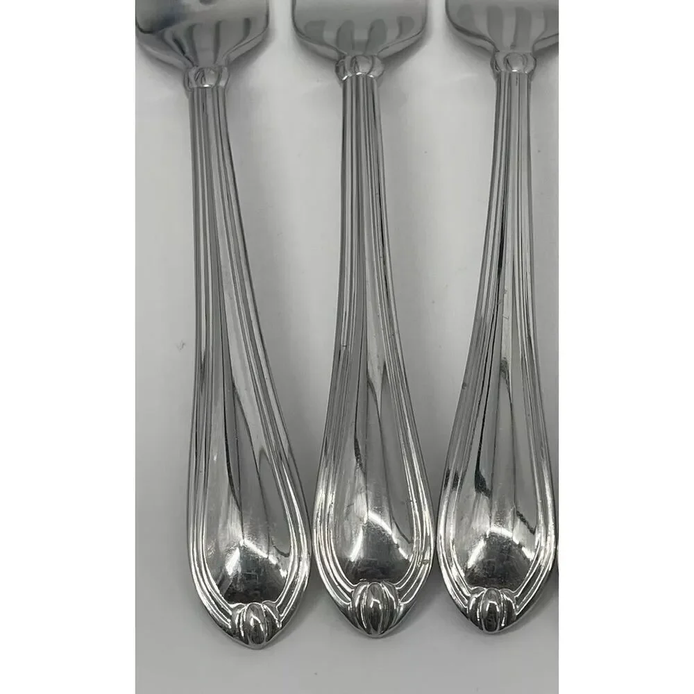 Lenox CHANDELLE Salad Forks GLOSSY 18/10 Stainless China 6 7/8
